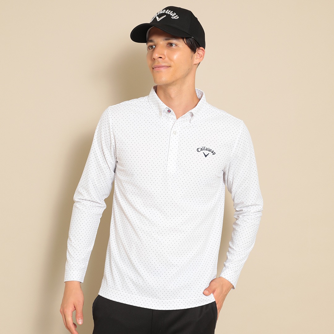 CALLAWAY ドットプリントカノコ 長袖シャツ (MENS) | トップス