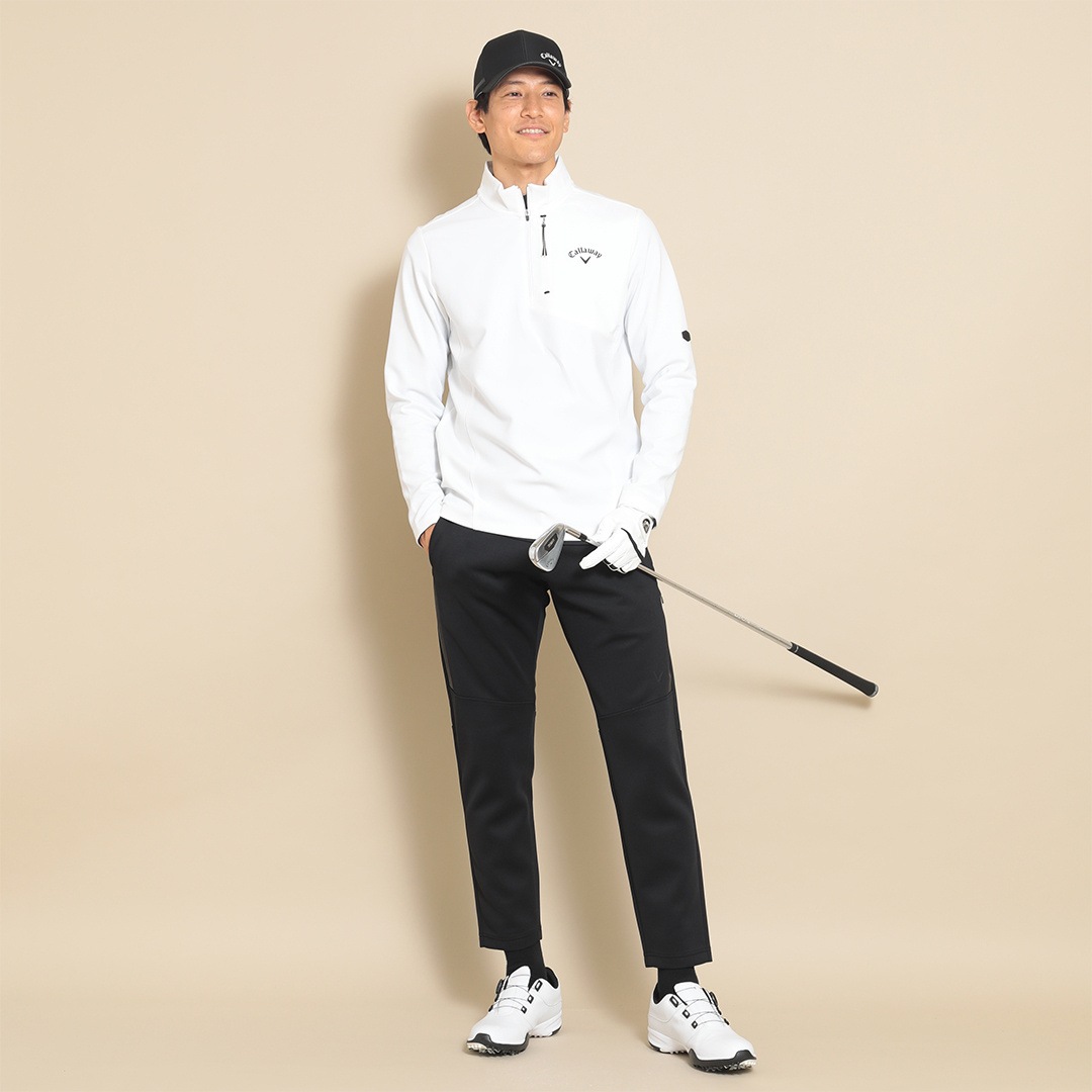 CALLAWAY ハーフジップモックネック長袖シャツ (MENS) | トップス