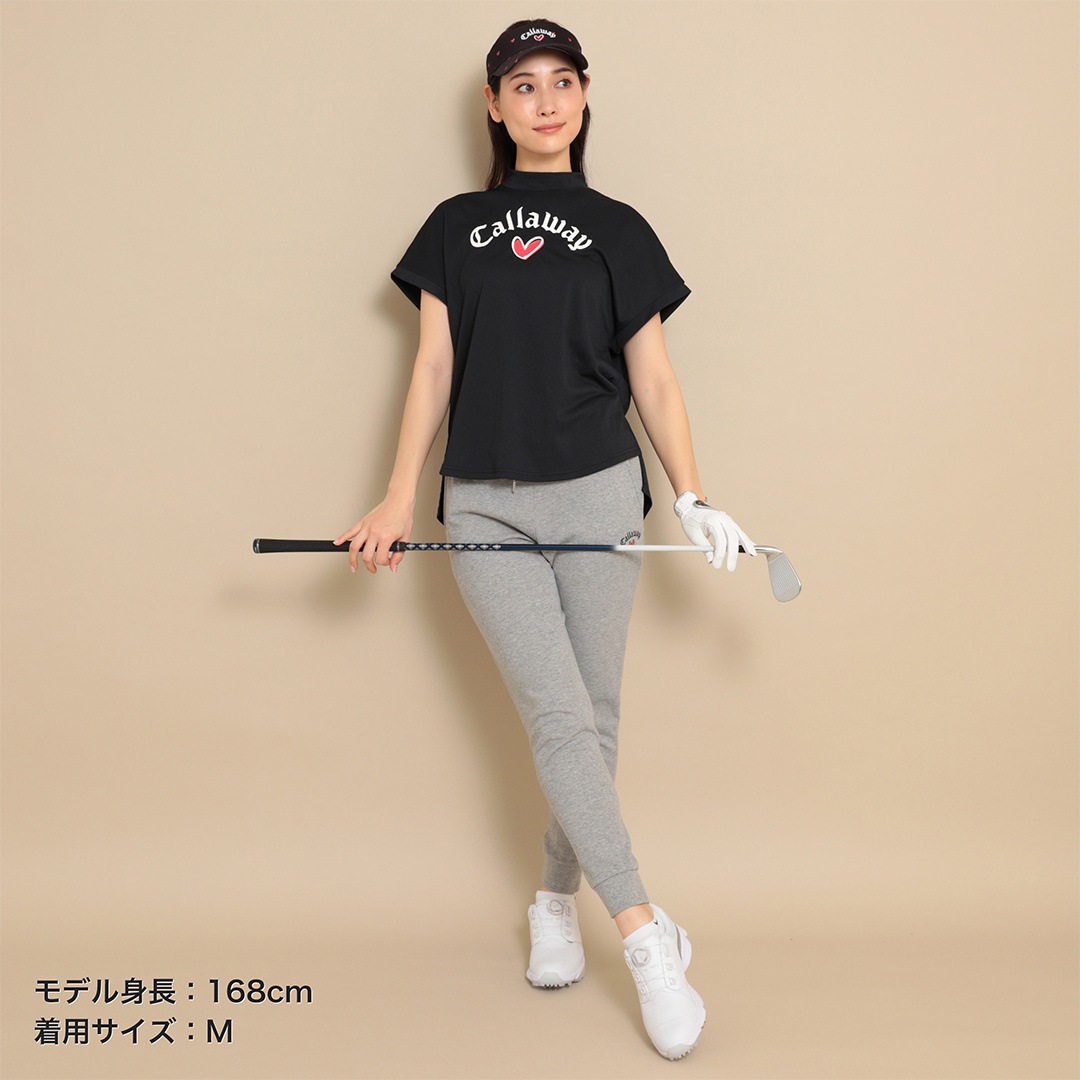 CALLAWAY 【オンライン限定】ハートプリントモックネックシャツ