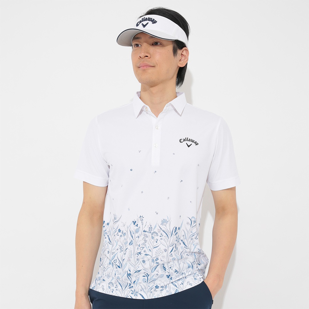 CALLAWAY フラワープリントカノコ 半袖シャツ (MENS) | DY_offline