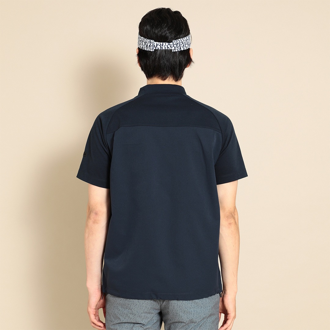 スパンカノコ/ドットエアーモックネックシャツ (MENS) | メンズ 