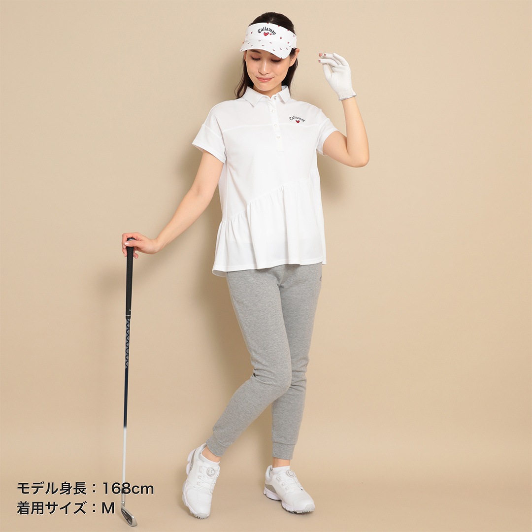 CALLAWAY ハートロゴ刺繍鬼カノコ半袖シャツ (WOMENS) | トップス