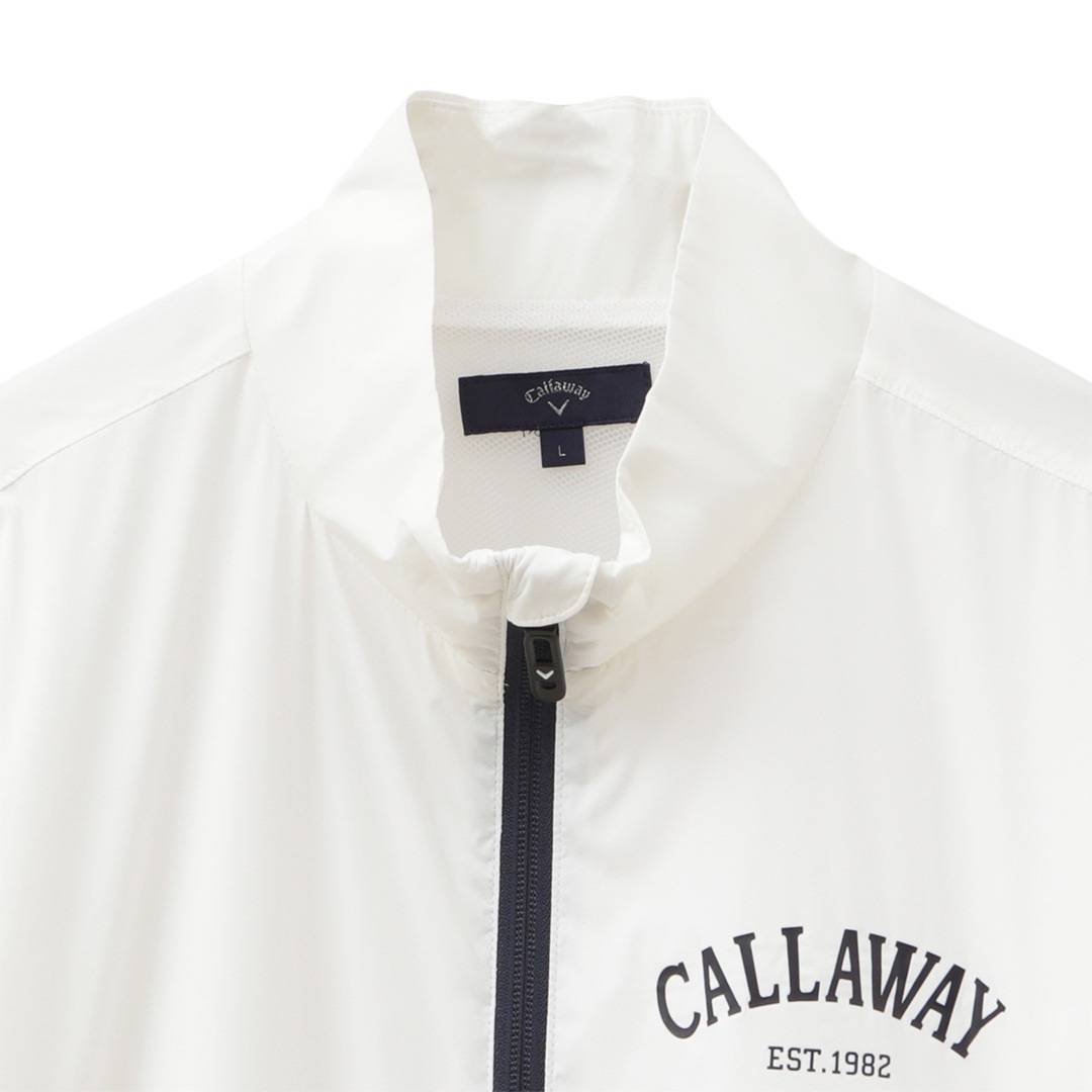 CALLAWAY ナイロンストレッチ半袖ハーフジップブルゾン ※4Lサイズあり