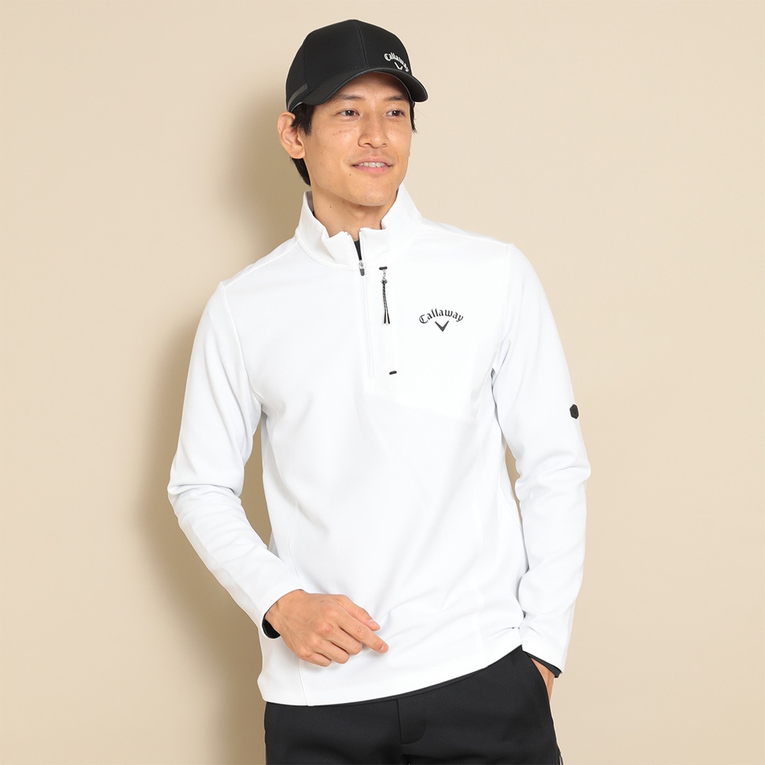 CALLAWAY ハーフジップモックネック長袖シャツ (MENS) | トップス