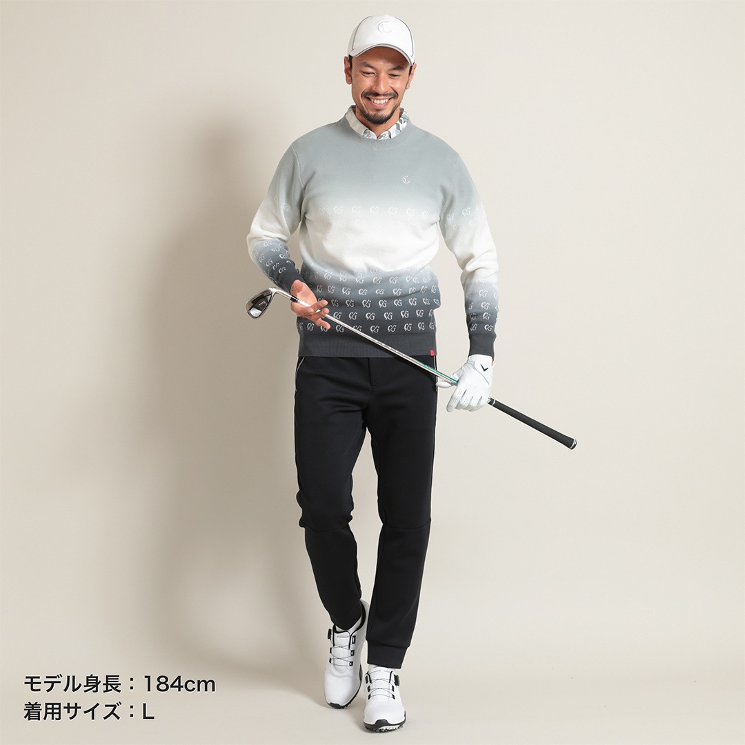 CALLAWAY RED LABEL グラデーションクルーネックニット (MENS