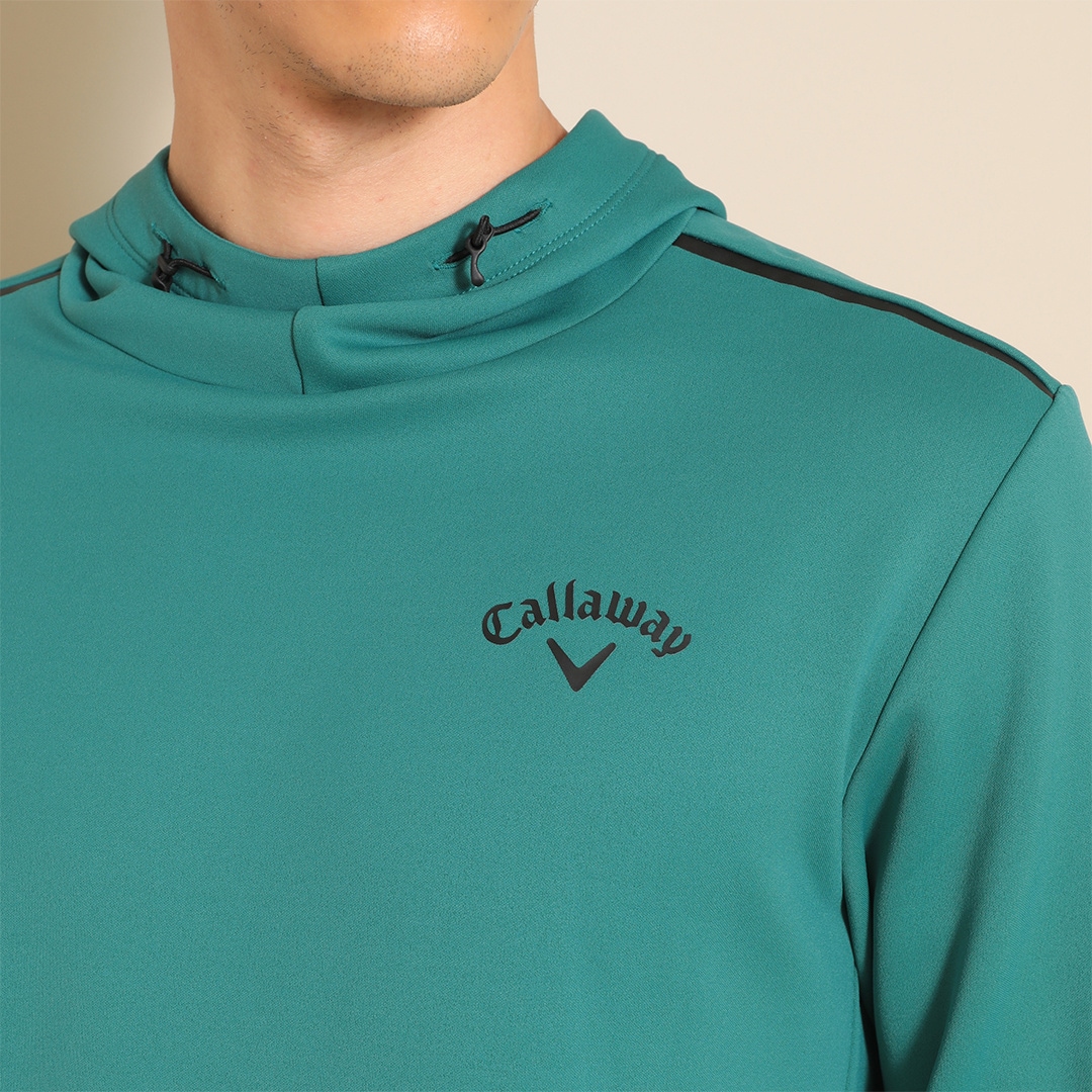 CALLAWAY ダブルニット 長袖パーカーシャツ ※4Lサイズあり (MENS