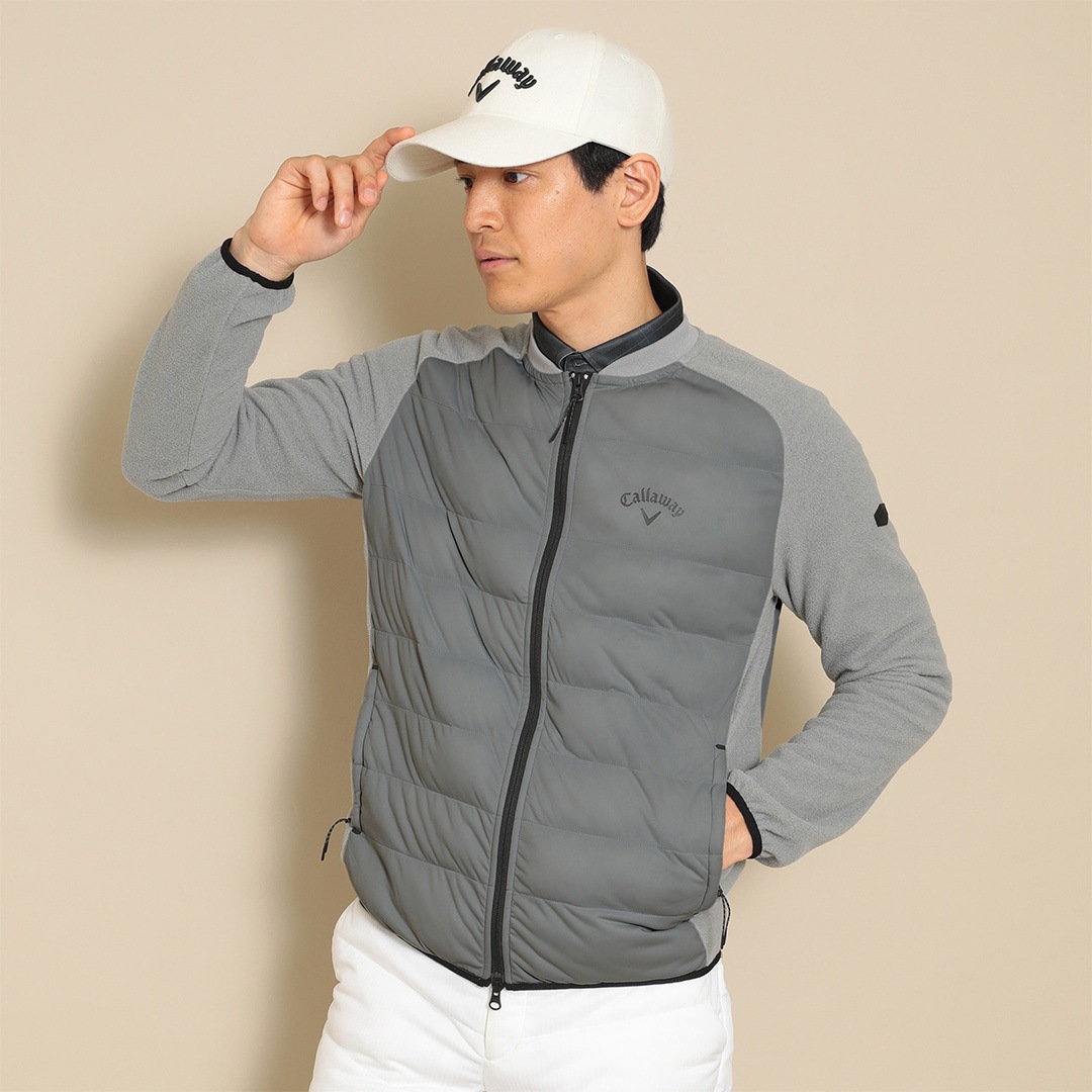 CALLAWAY スターストレッチ/フリース フルジップスウェット (MENS