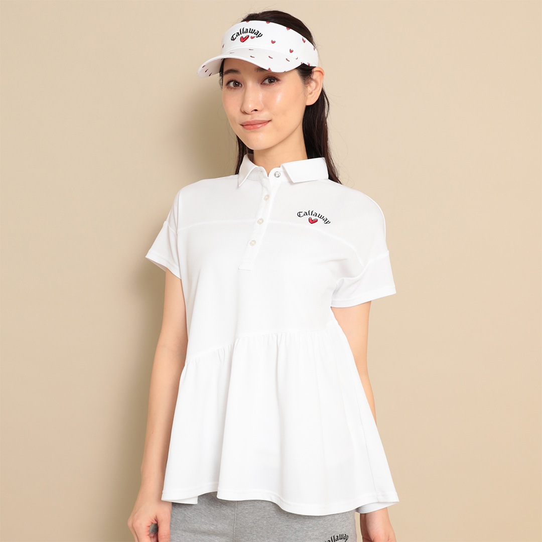 CALLAWAY ハートロゴ刺繍鬼カノコ半袖シャツ (WOMENS) | トップス