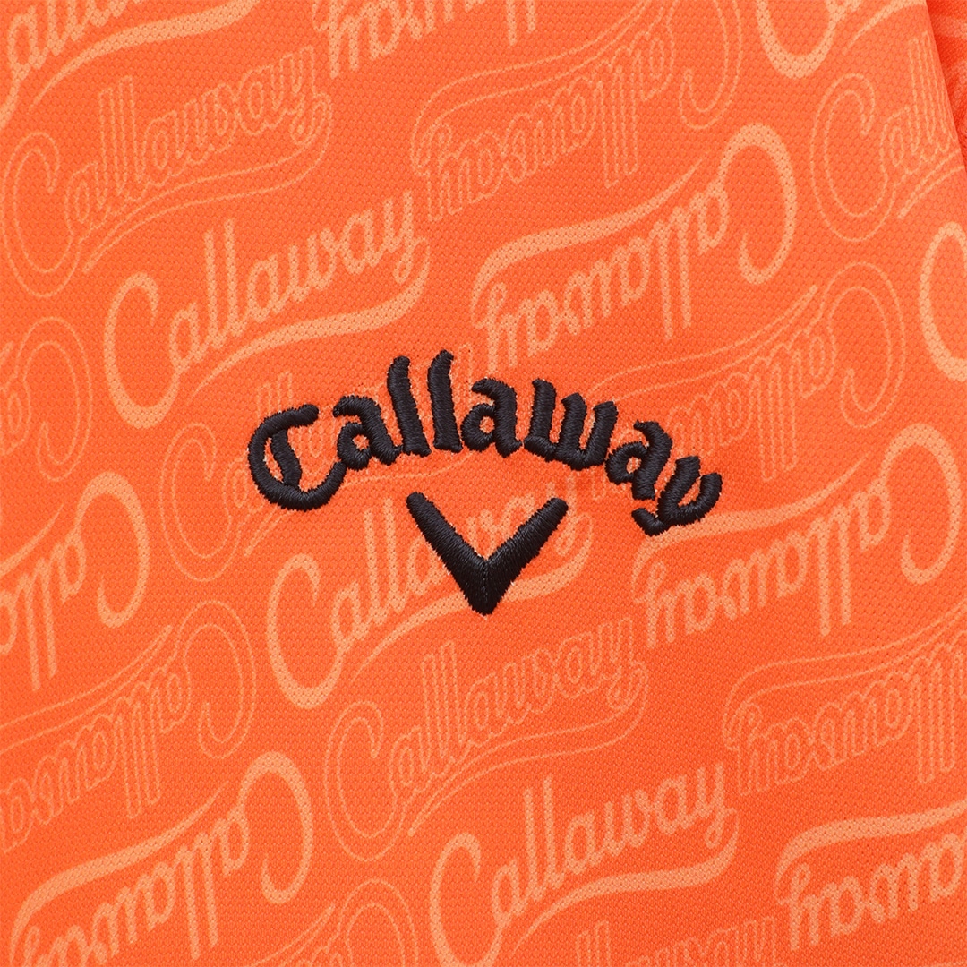 CALLAWAY 【オンライン限定】プリントカノコ モックネック長袖シャツ