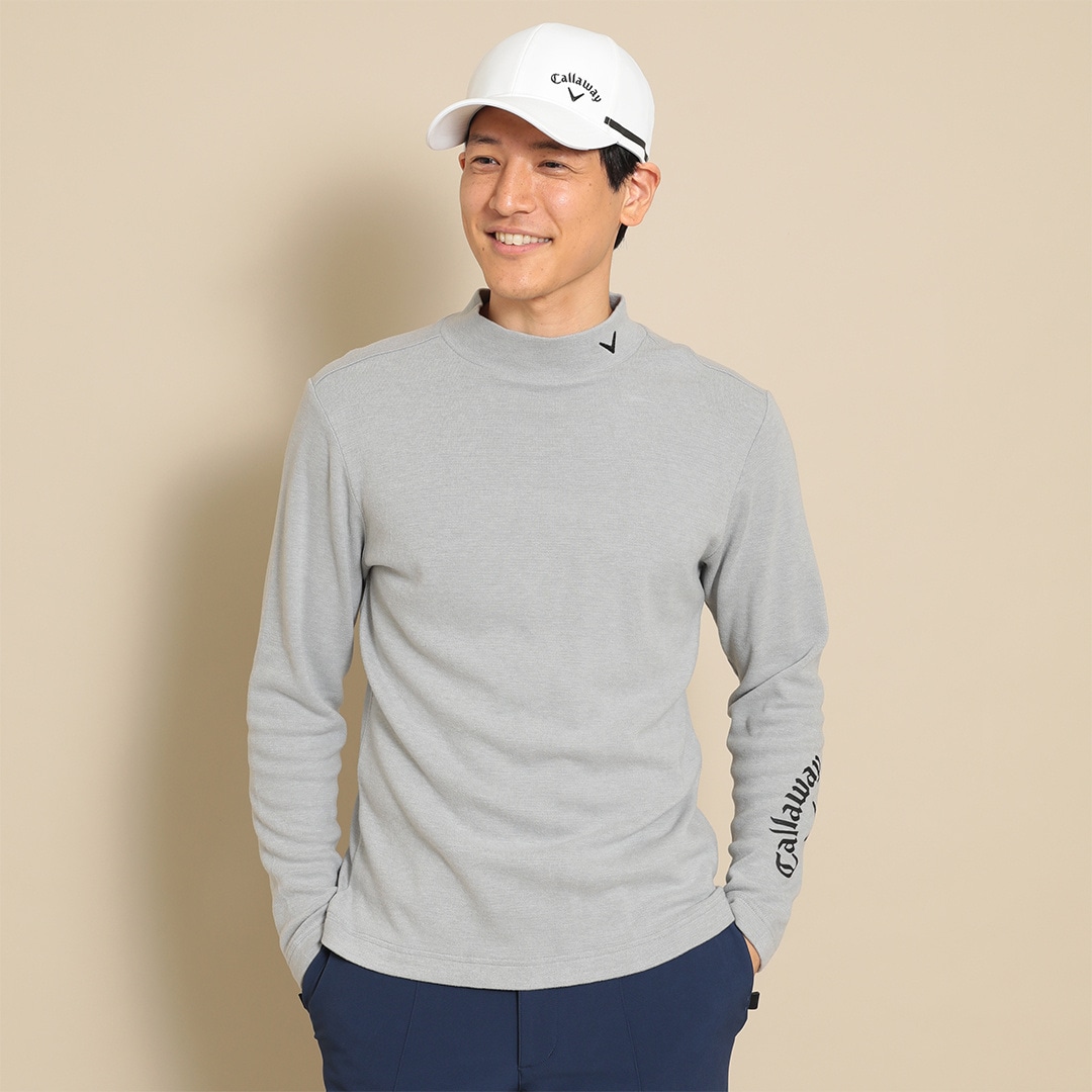 CALLAWAY 表起毛片袋 モックネック長袖シャツ (MENS) | トップス