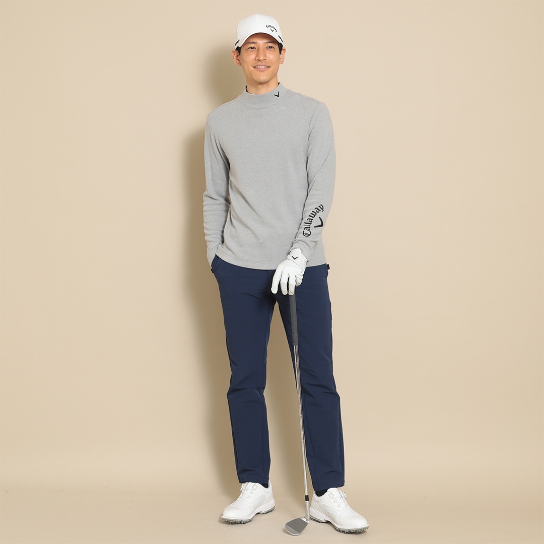 CALLAWAY 表起毛片袋 モックネック長袖シャツ (MENS) | トップス