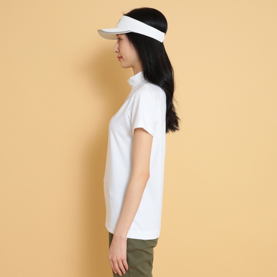 半袖モックネックシャツ (WOMENS)