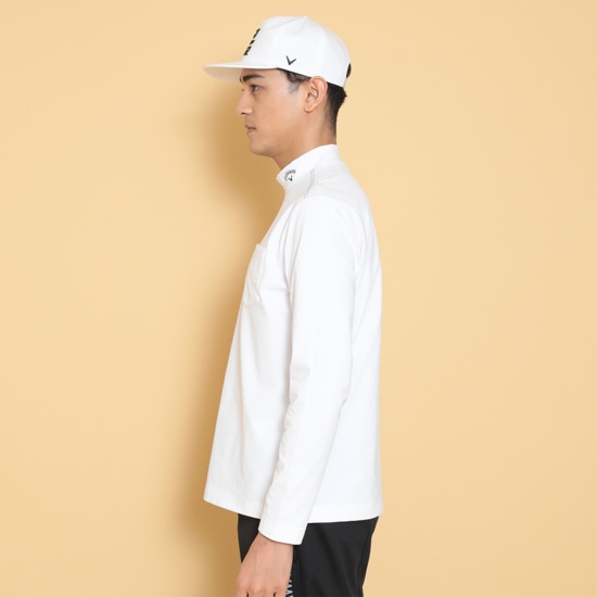 ヘビー天竺モックネックシャツ (MENS)