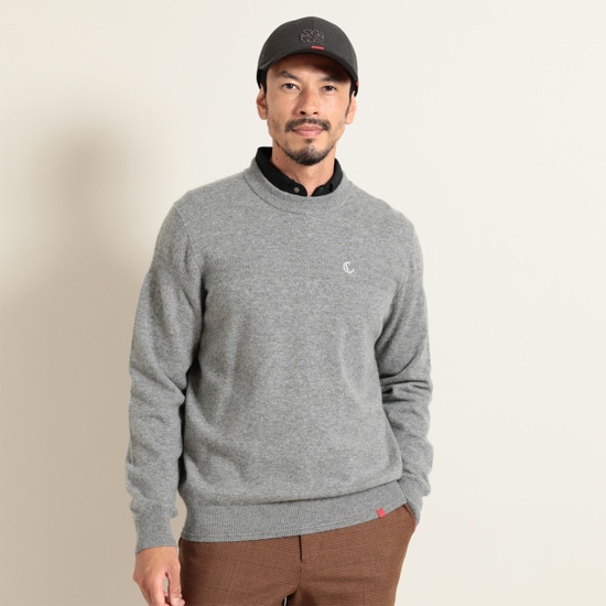 カシミヤクルーネックニット (MENS) | ニット/ニットベスト | トップス