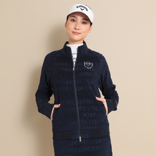 CALLAWAY パイルジャカードフルジップスウェット (WOMENS