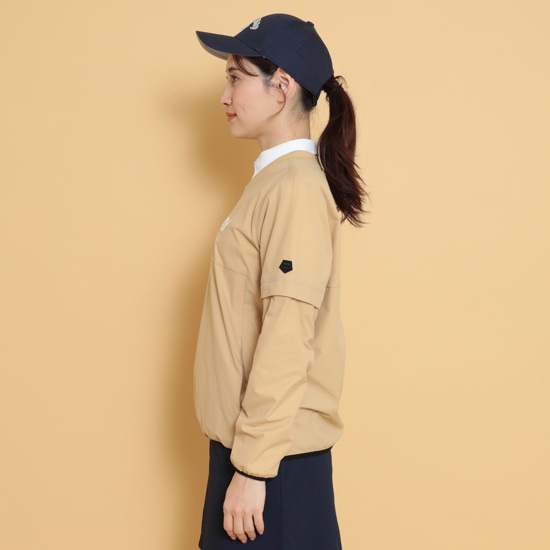 2WAYストレッチリップVネックブルゾン (WOMENS)