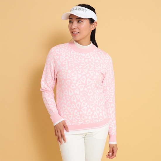 レオパードジャカードクルーネックニット (WOMENS)