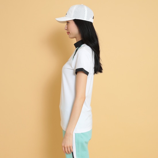 半袖モックネックシャツ (WOMENS)