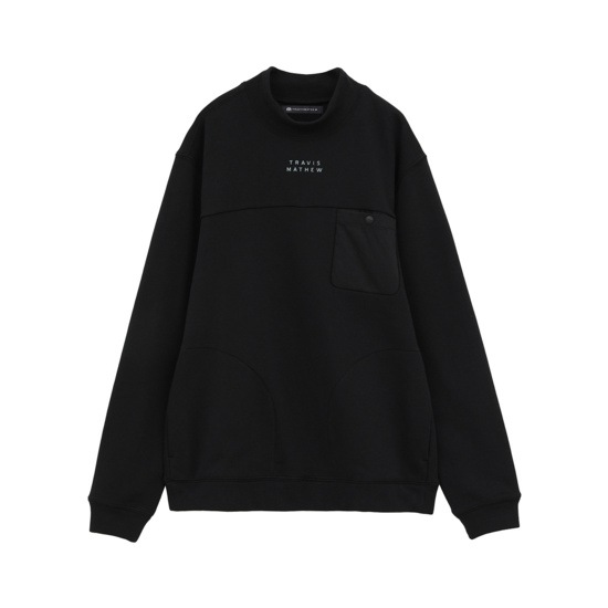 T/C 裏毛長袖スウェット モックネック(MENS)