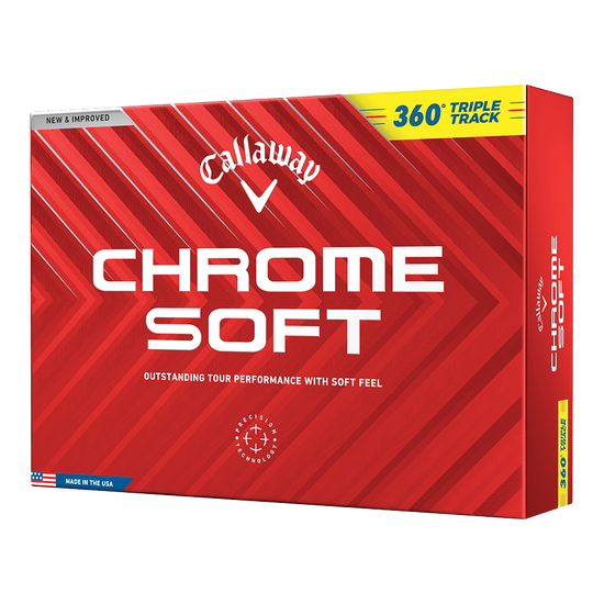 CHROME SOFT 360° TRIPLE TRACKイエロー ボール【数量限定】