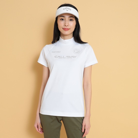 半袖モックネックシャツ (WOMENS)