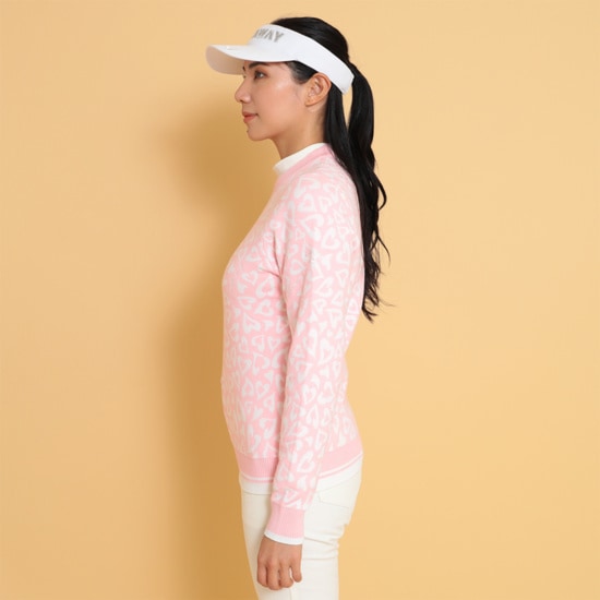 レオパードジャカードクルーネックニット (WOMENS)